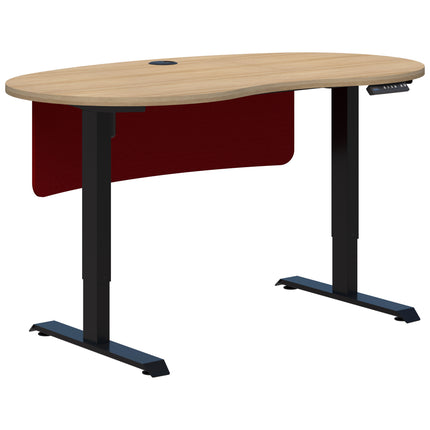 Duo II Electric Desk - Bean Shape inc Modesty
