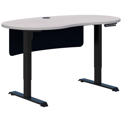 Duo II Electric Desk - Bean Shape inc Modesty