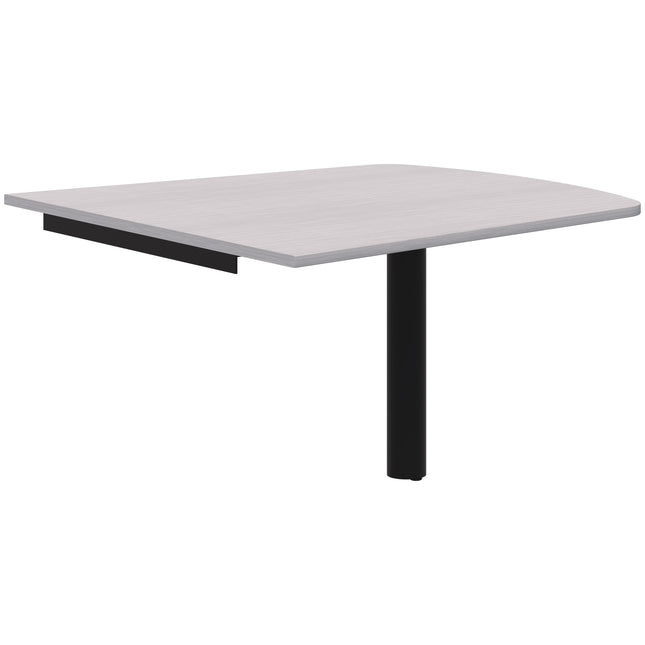 Classic Trapezium Wallmounted Table - Pole Leg