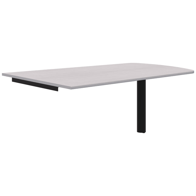 Classic Trapezium Wallmounted Table - Pole Leg