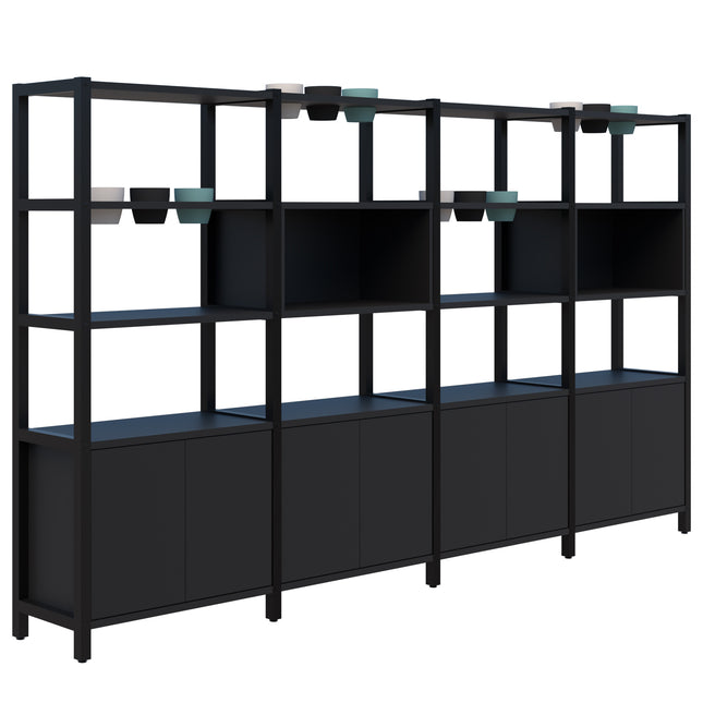Grid 40 Storage / Planter Shelves- 5 Tier inc. Premium Pots