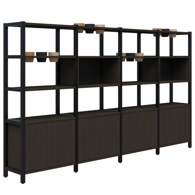Grid 40 Storage / Planter Shelves- 5 Tier inc. Premium Pots