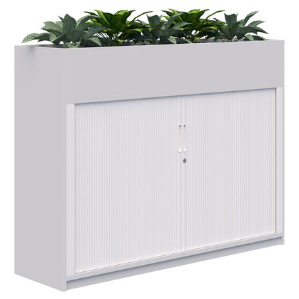Rapid Planter Tambour inc Artificial Plants (White)