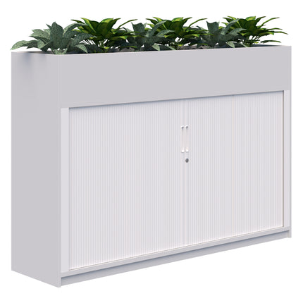 Rapid Planter Tambour inc Artificial Plants (White)