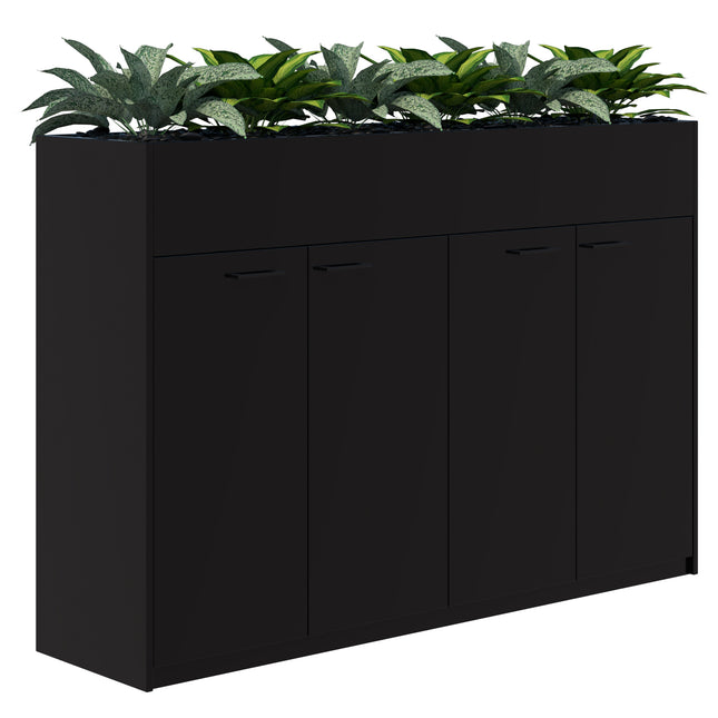 Rapid Planter Cabinet inc. Artificial Plants