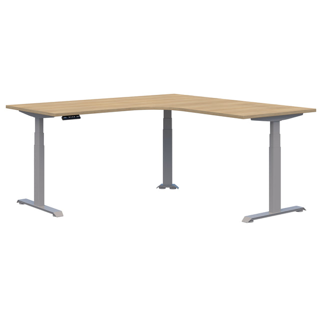 Summit II Electric 90° Corner Workstation Desk
