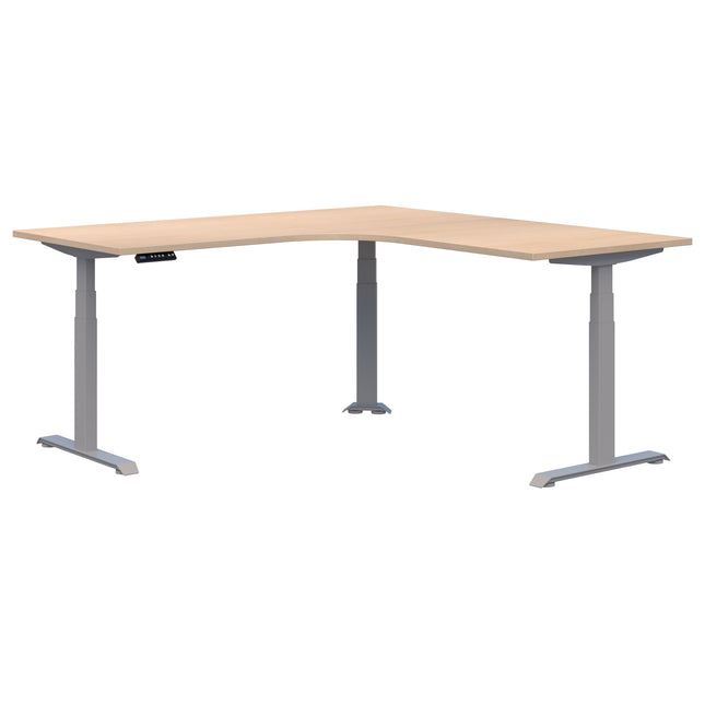 Summit II Electric 90° Corner Workstation Desk