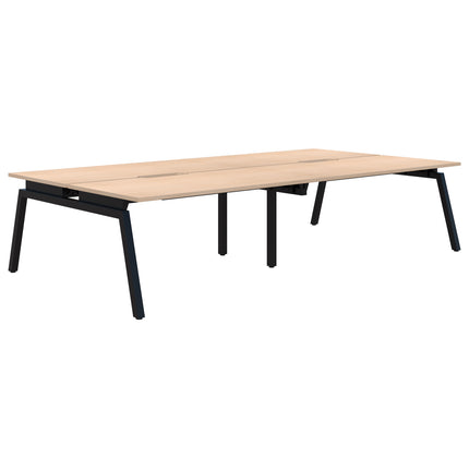 Balance Angle 4 Pod Back-to-Back Desk