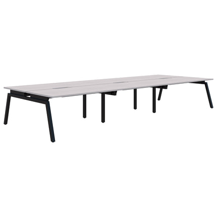 Balance Angle 6 Pod Back-to-Back Desk