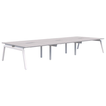 Balance Angle 6 Pod Back-to-Back Desk