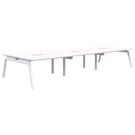 Balance Angle 6 Pod Back-to-Back Desk