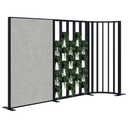Connect Freestanding Fabric/Plant Wall/Curved Fin