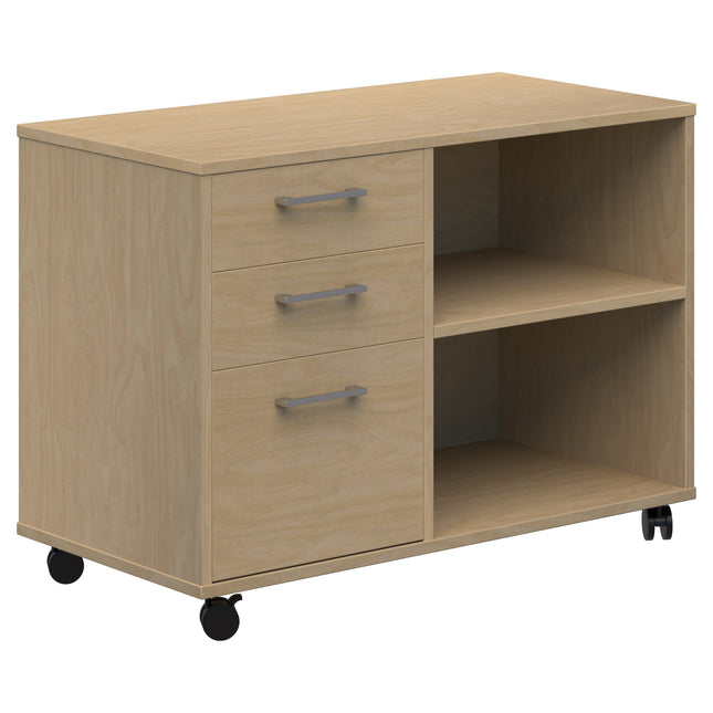 Mascot Mobile Caddy (Drawers & Open Shelving)